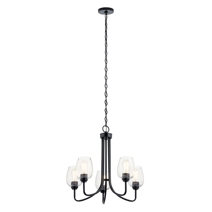 Kichler 44377 Valserrano 5-lt 24" Chandelier with Clear Seeded Glass
