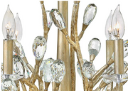 Fredrick Ramond FR46806 Eve 6-lt 26" LED Chandelier - Champagne Gold