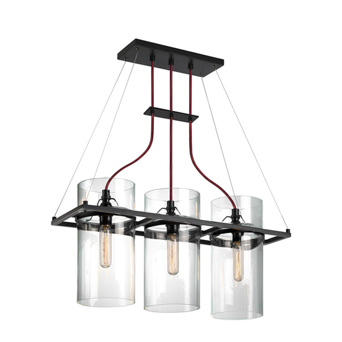 Sonneman 4763 Square Ring 3-lt 26" Rectangle Pendant