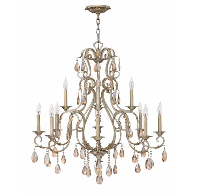 Hinkley 4778 Carlton 12-lt 35" LED Chandelier