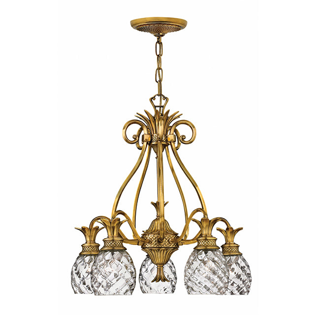 Hinkley 4885 Plantation 5-lt 22" LED Chandelier