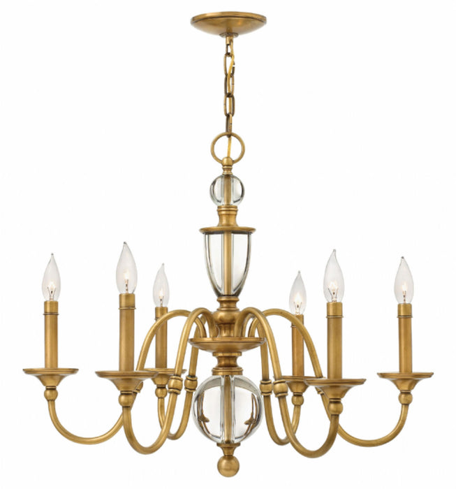 Hinkley 4956 Eleanor 6-lt 27" LED Chandelier