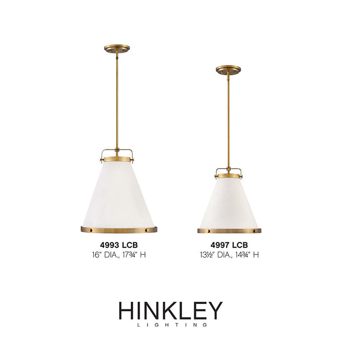 Hinkley 4997 Lark 1-lt 14" LED Pendant
