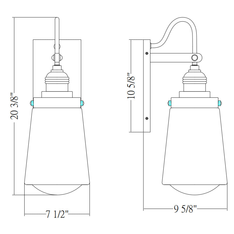 Savoy House 5-2067 Macauley 1-lt 21" Tall Outdoor Wall Lantern