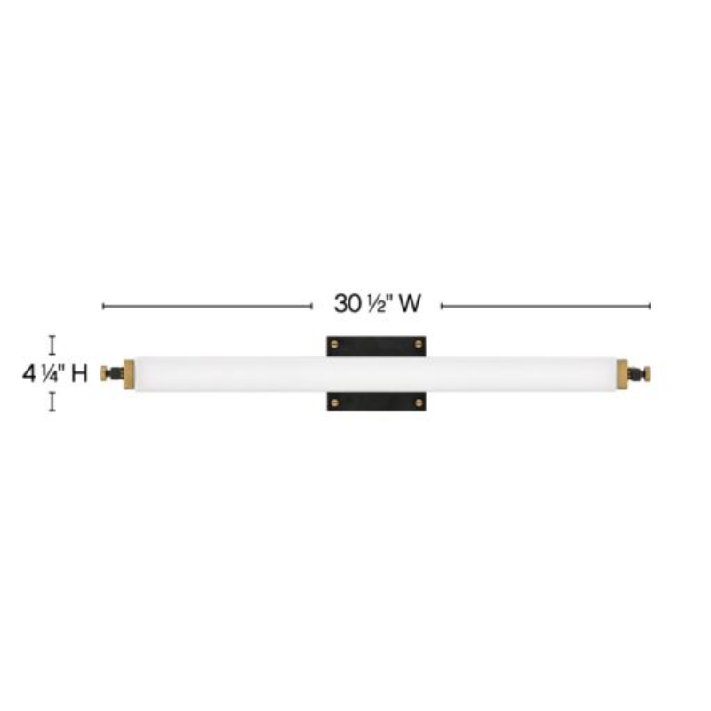 Hinkley 51093 Rollins 2-lt 31" LED Wall Sconce