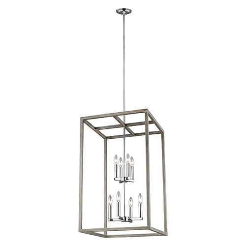 Sea Gull 5134508 Moffet Street 8-lt 19" Hall / Foyer Pendant