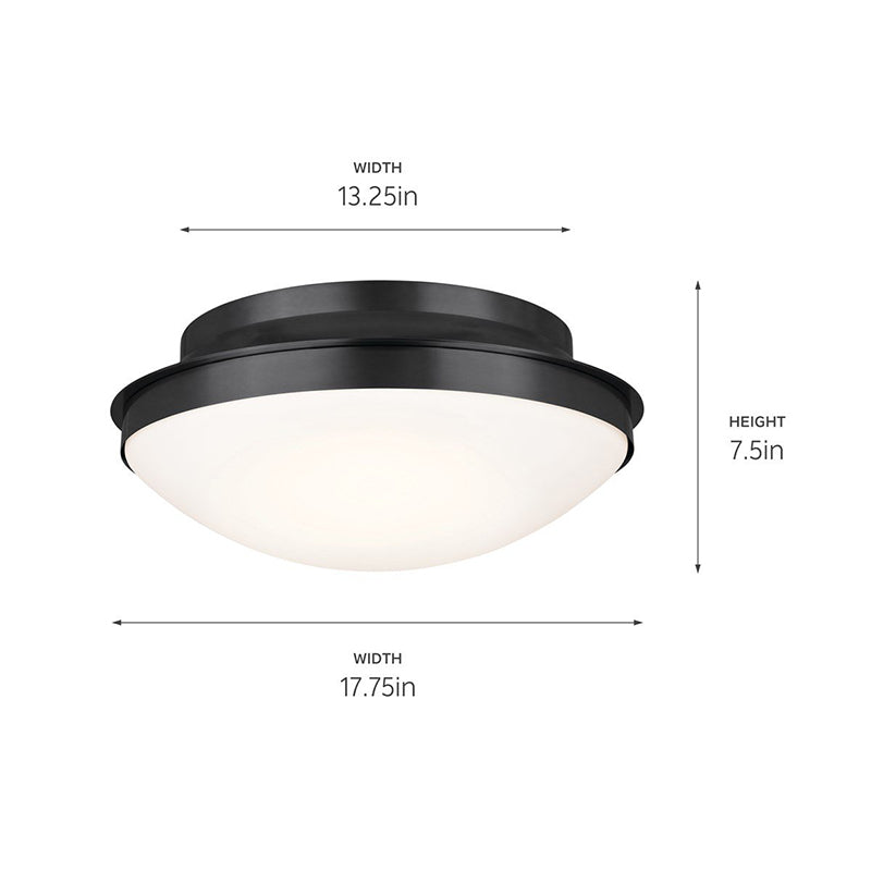Kichler 52545 Bretta 3-lt 18" Flush Mount