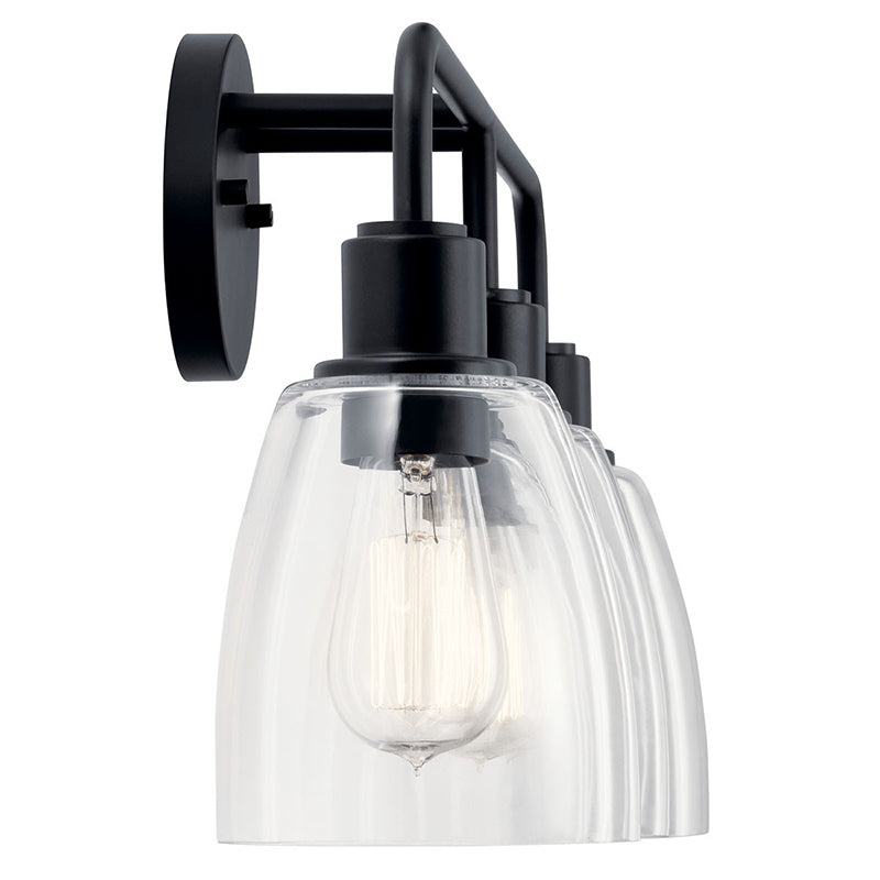 Kichler 55102 Meller 3-lt 24" Vanity Light-Black