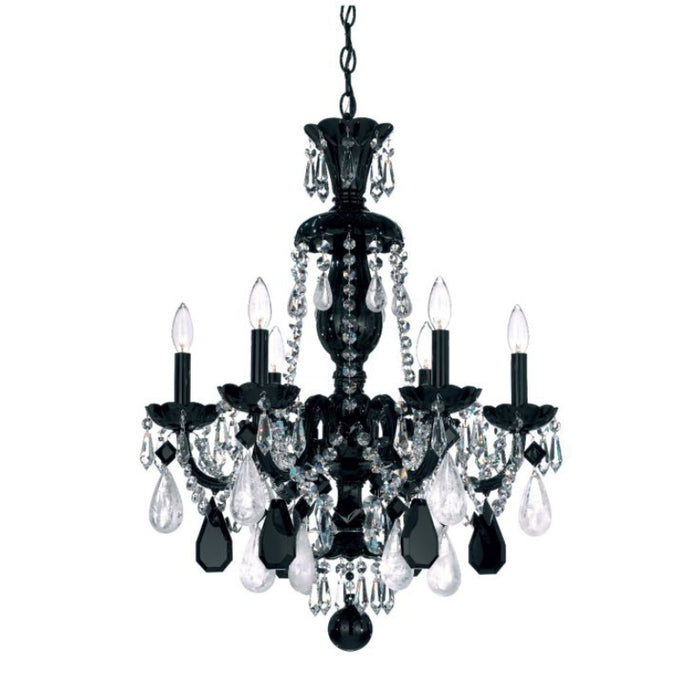 Schonbek 5535 Hamilton Rock Crystal 6-lt 22" Chandelier
