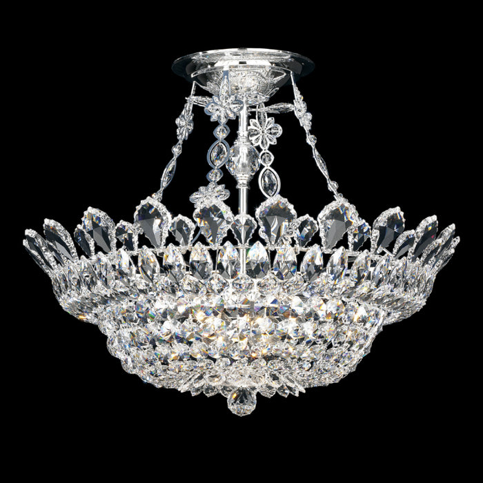 Schonbek 5797 Trilliane 10-lt 24" Semi-Flush Mount
