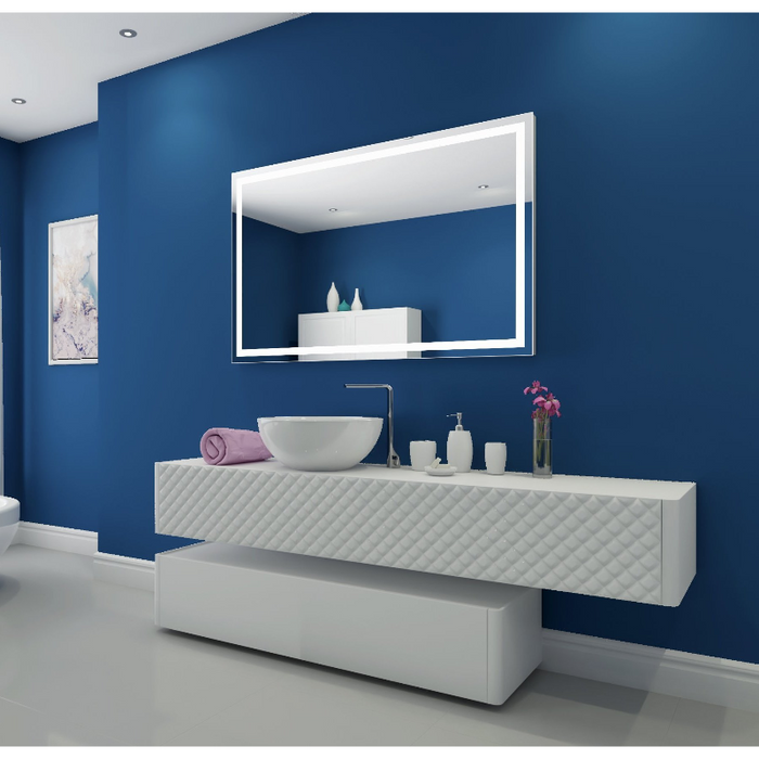 Paris Mirror Harmony 55 x 36 Rectangle LED Illuminated Mirror, RGBW