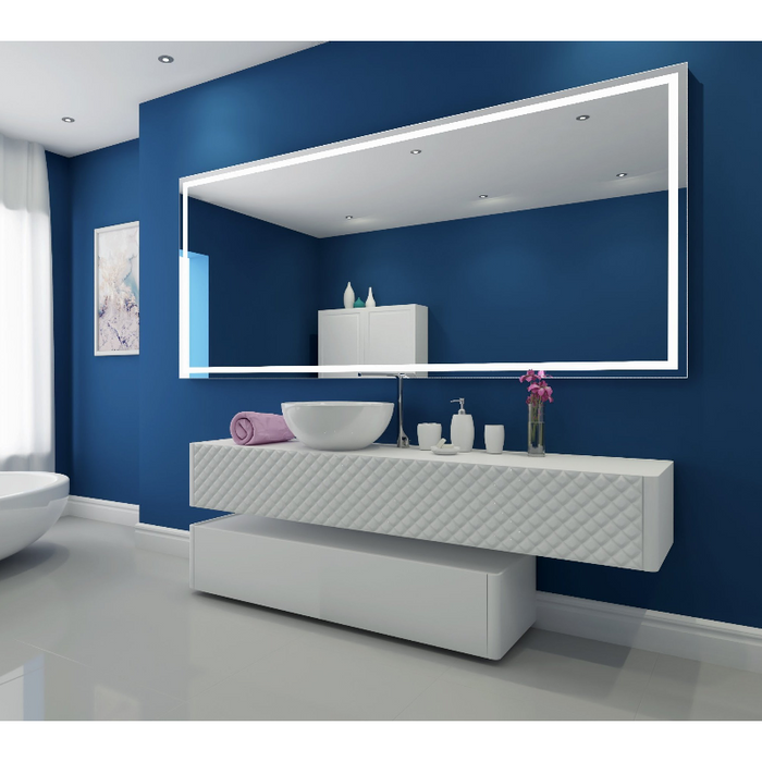Paris Mirror Harmony 100 x 45 Rectangle LED Illuminated Mirror, RGBW
