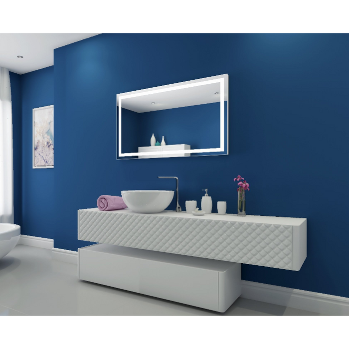 Paris Mirror Harmony 48 x 28 Rectangle LED Illuminated Mirror, RGBW
