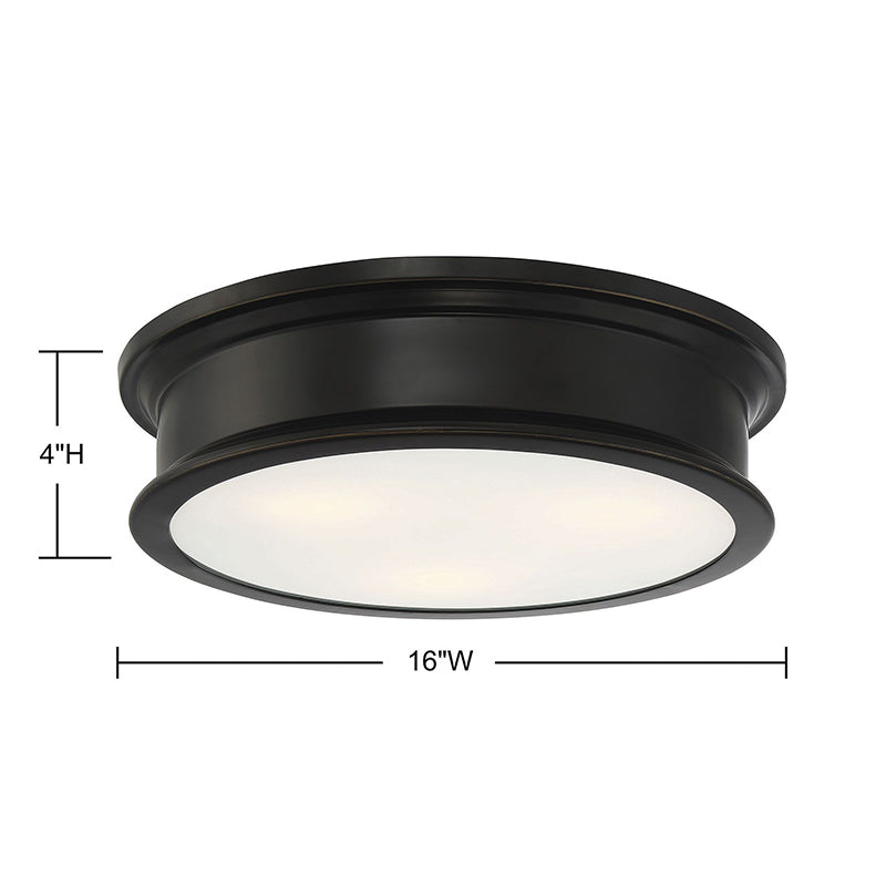 Savoy House 6-133-16 Watkins 3-lt 16" Flush Mount