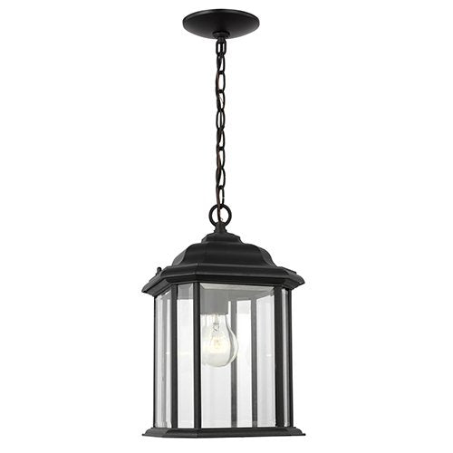 Generation 60031 Kent 1-lt 8" Outdoor Pendant, Clear Seeded Glass