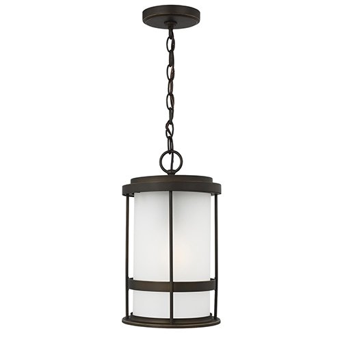 Generation 6290901EN3 Wilburn 1-lt 8" LED Outdoor Pendant Lantern