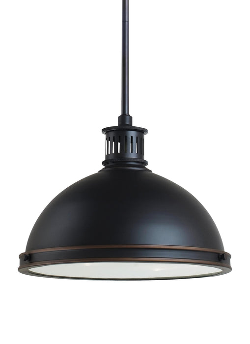 Sea Gull 65086EN3 Pratt Street Metal 2-lt 13" LED Pendant