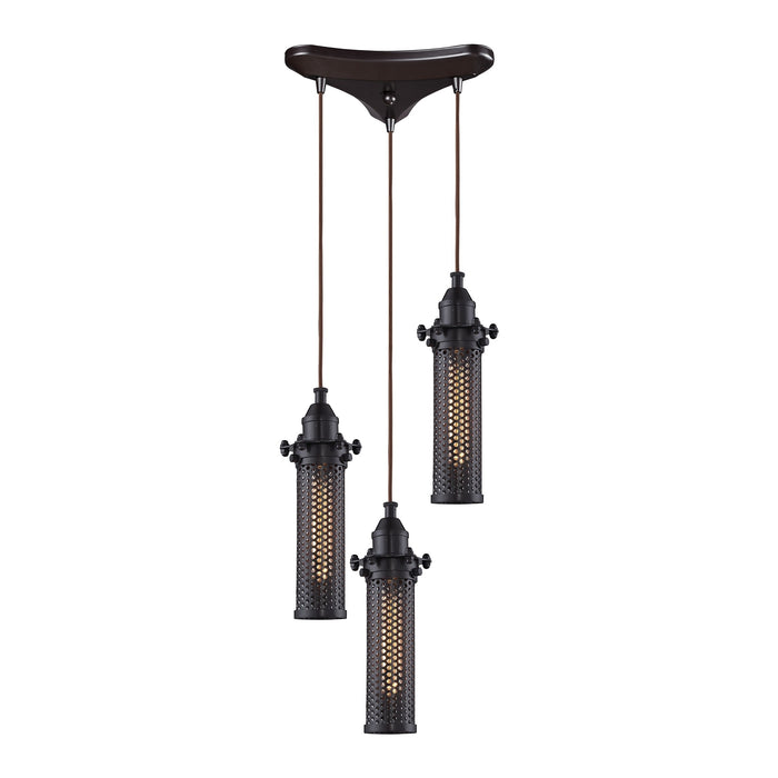 ELK 6635/3 Fulton 3-lt 10" Pendant