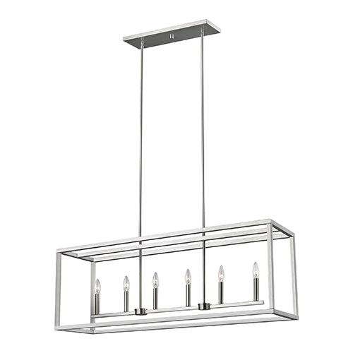 Sea Gull 6634506 Moffet Street 6-lt 42" Island Pendant