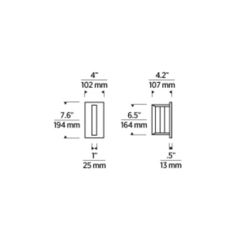 Visual Comfort 700OWANTN Anton 1-lt 8" Tall LED Outdoor Wall Sconce