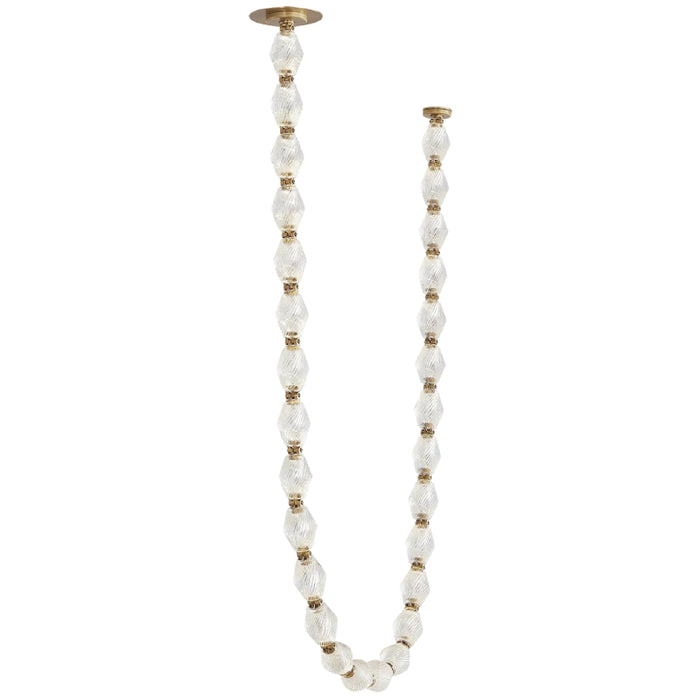 Visual Comfort 700CLR84 Collier 84 LED Chandelier with Remote Mount Driver, 2700K