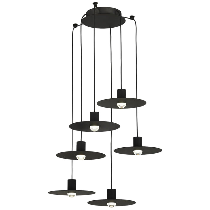 Tech 700TRSPEVS6 Eaves 6-lt 16" LED Chandelier