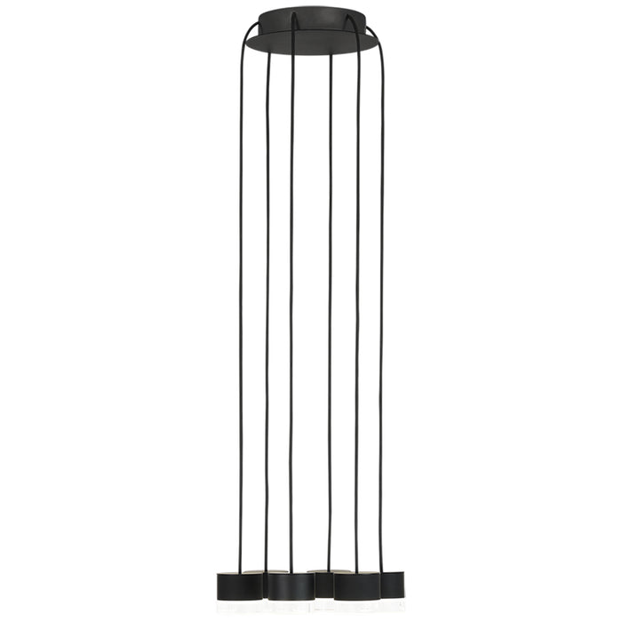Visual Comfort 700TRSPGBL6 Gable 6-lt 10" LED Chandelier