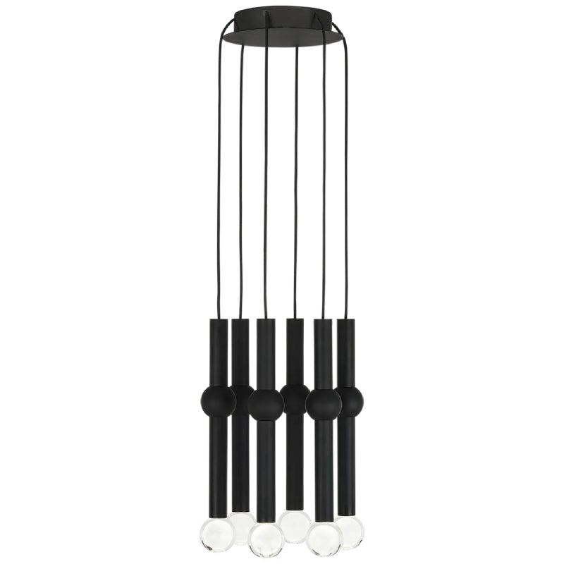 Visual Comfort 700TRSPGYD6 Guyed 6-lt 10" LED Chandelier