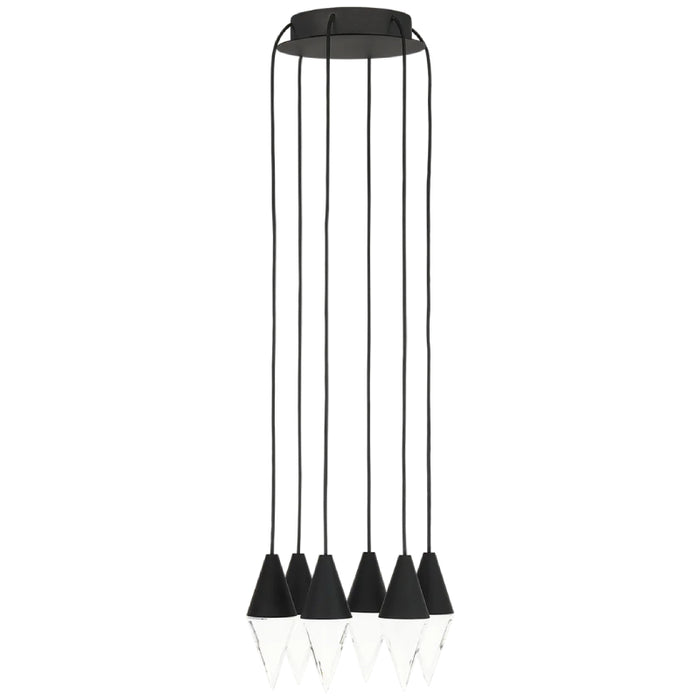 Visual Comfort 700TRSPTRT6 Turret 6-lt 10" LED Chandelier