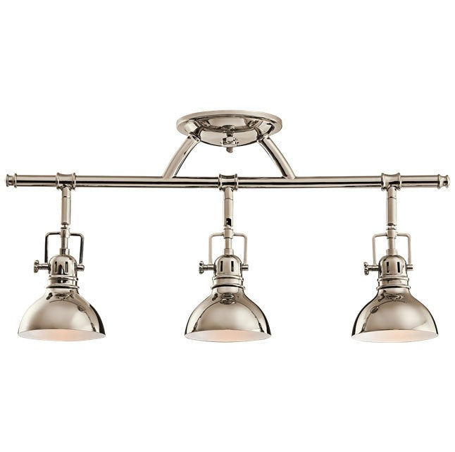 Kichler 7050 Hatteras Bay Fixed Rail 3-lt Semi Flush Mount