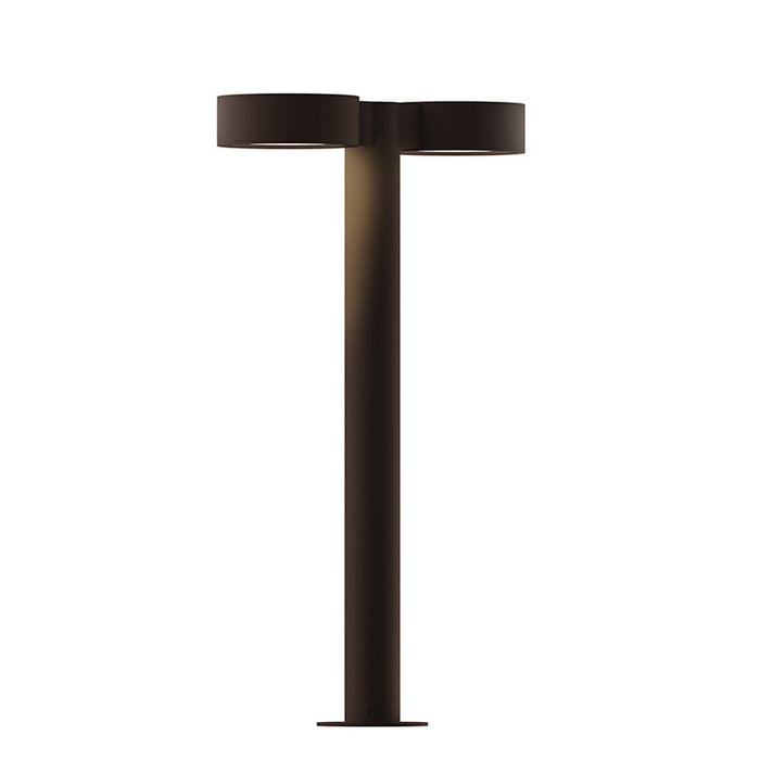 Sonneman 7307 Reals 2-lt 22" Tall LED Double Bollard - Plate Cap / Lens