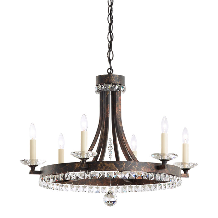 Schonbek ER1006 Early American 6-lt 25" Chandelier