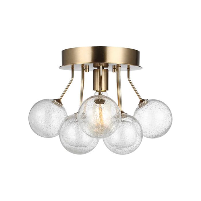 Visual Comfort 7714301 Bronzeville 1-lt 15" Semi Flush Mount