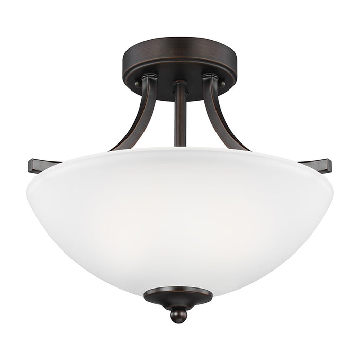 Sea Gull 7716502 Geary 2-lt 14" Semi-Flush Mount