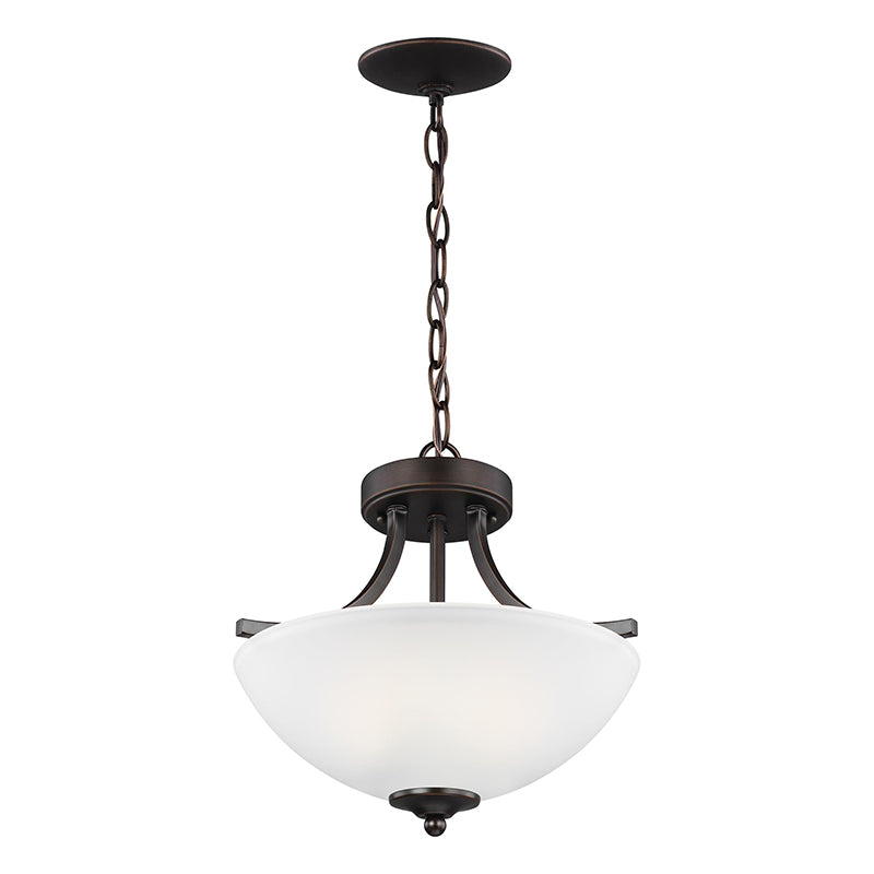 Generation 7716502EN3 Geary 2-lt 14" LED Semi-Flush Mount