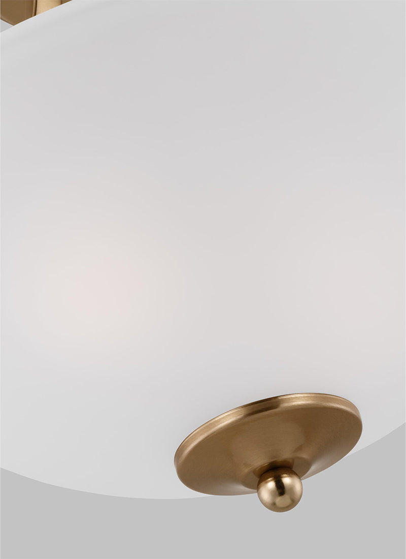 Generation 7716502EN3 Geary 2-lt 14" LED Semi-Flush Mount