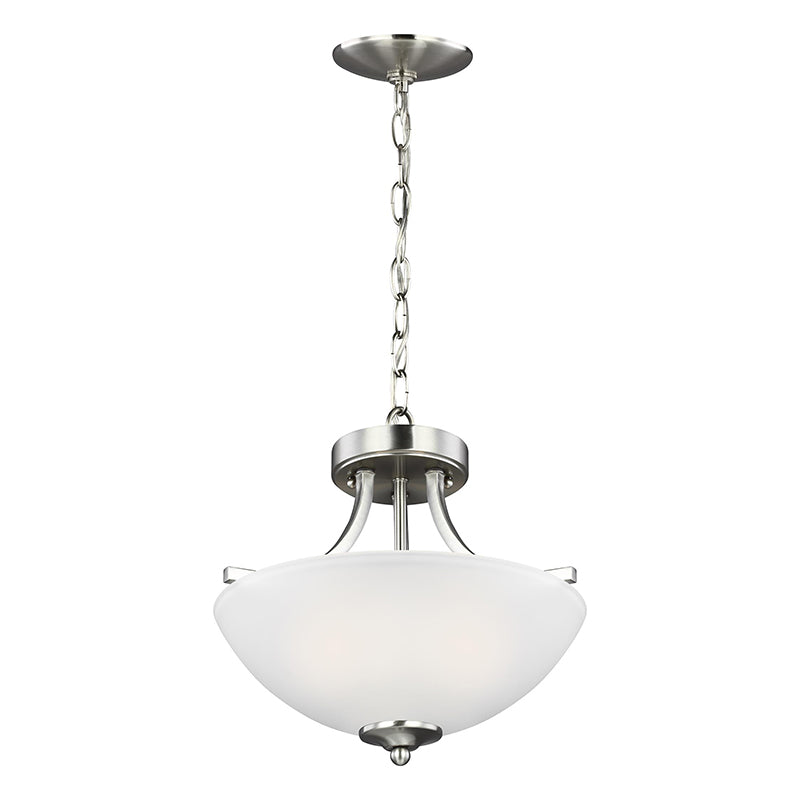 Generation 7716502EN3 Geary 2-lt 14" LED Semi-Flush Mount