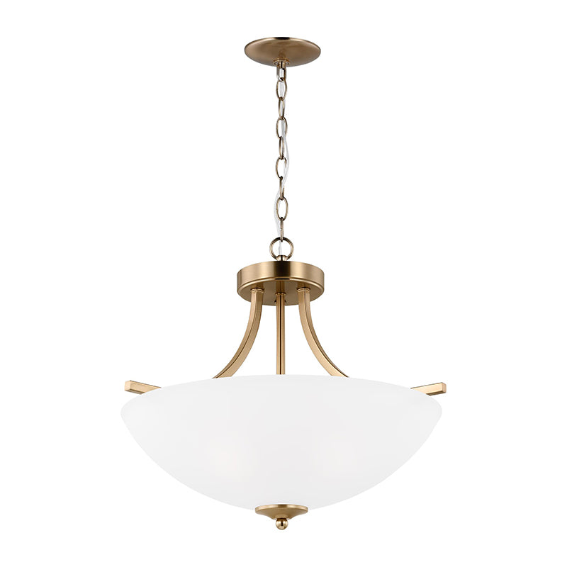 Generation 7716503EN3 Geary 3-lt 19" LED Semi-Flush Mount