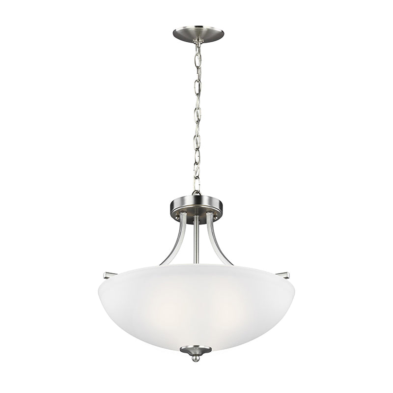 Generation 7716503EN3 Geary 3-lt 19" LED Semi-Flush Mount