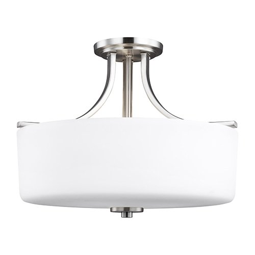 Generation 7728803 Canfield 3-lt Semi-Flush Mount