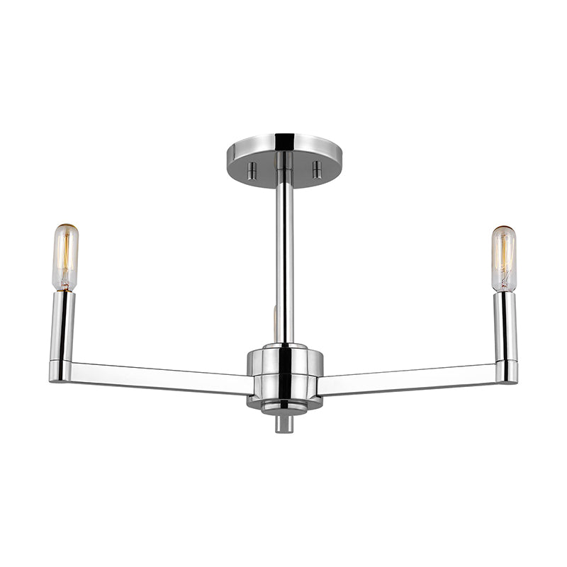 Visual Comfort 7764203 Fullton 3-lt 20" Semi-Flush Mount