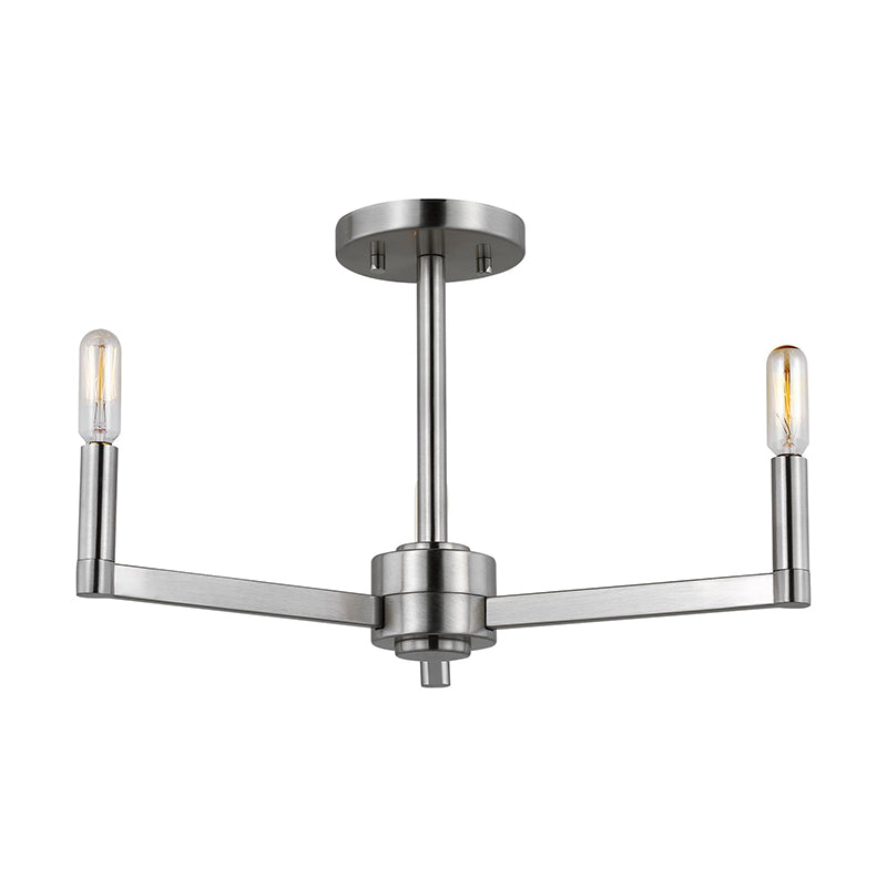Visual Comfort 7764203 Fullton 3-lt 20" Semi-Flush Mount