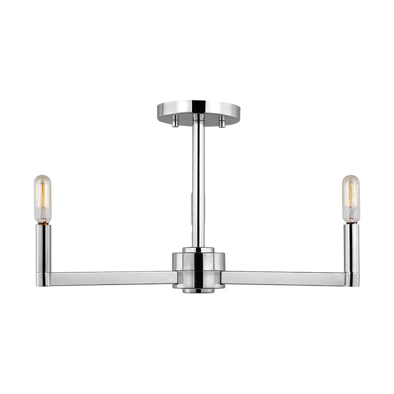 Visual Comfort 7764203EN Fullton 3-lt 20" LED Semi-Flush Mount