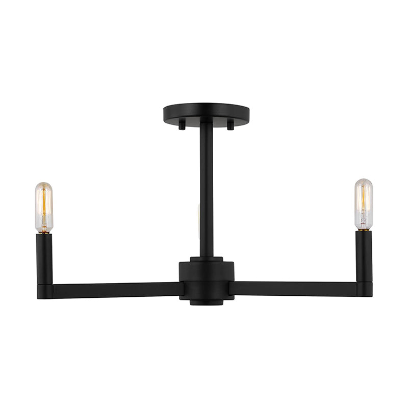 Visual Comfort 7764203EN Fullton 3-lt 20" LED Semi-Flush Mount