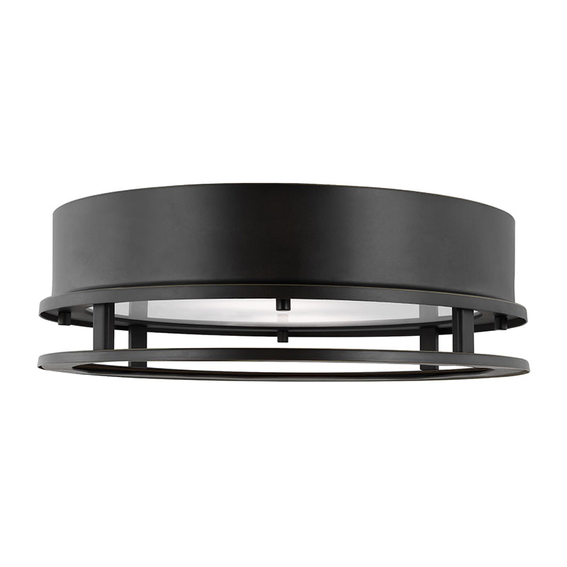 Visual Comfort 7845893S Union 2-lt 15" LED Outdoor Flush Mount