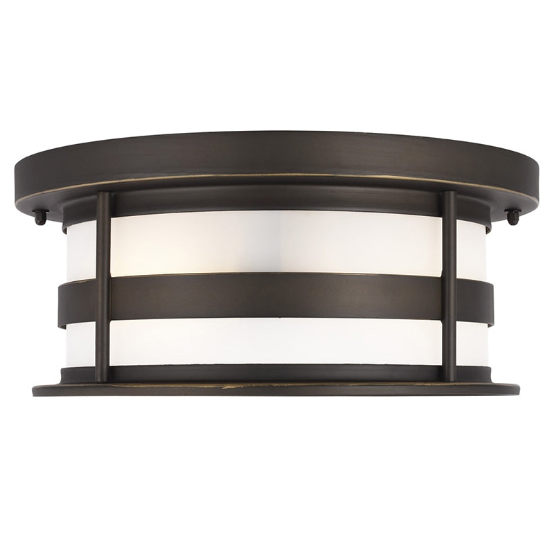 Generation 7890902 Wilburn 2-lt 13" Outdoor Flush Mount
