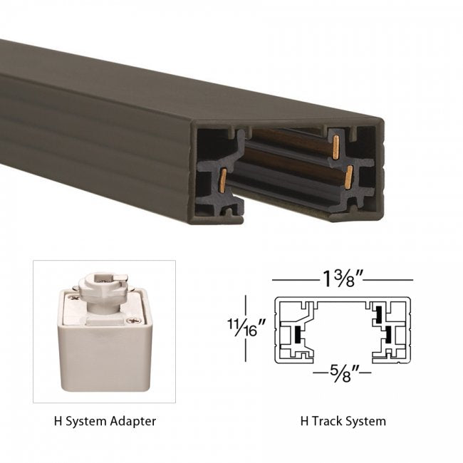 WAC H System 4-ft Single Circuit Track