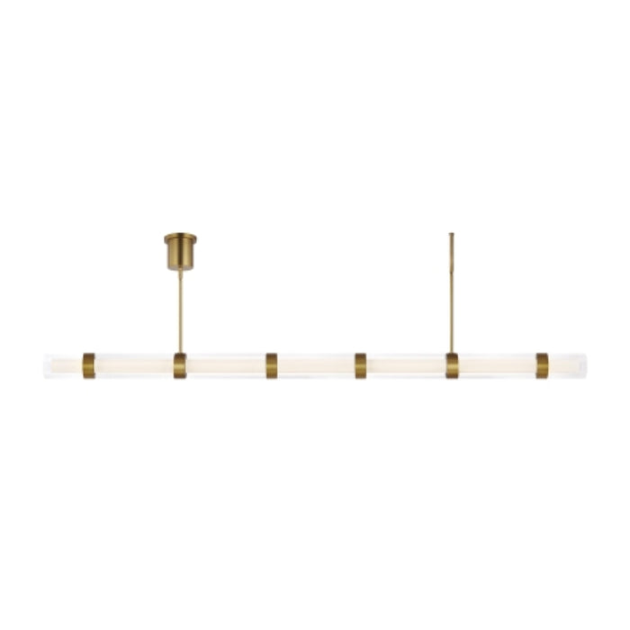 Visual Comfort 700LSWIT7 Wit 84" LED Linear Suspension, 7-Glass