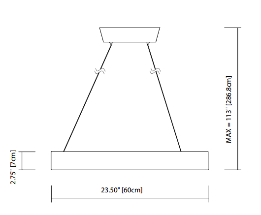 Elan 83455 Fornello 24" Wide LED Pendant
