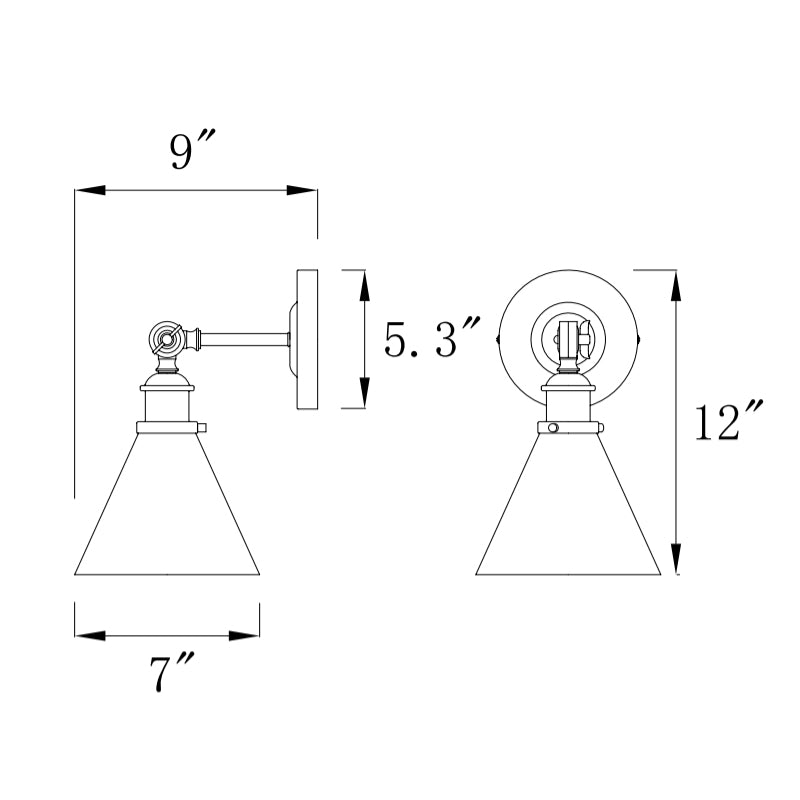 Savoy House 9-0901-1 Glenn 1-lt 12" Tall Adjustable Wall Sconce